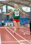 Jasmin Dotzek (unattached) senior ladies long jump, Northern Championships, Sport City, Manchester